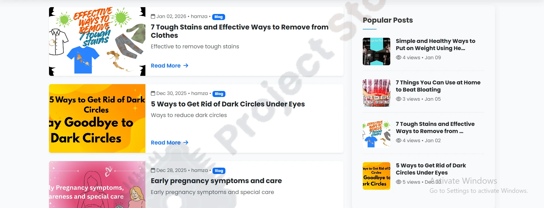 Blog Website